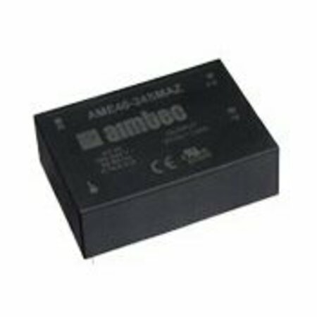 AIMTEC AC/DC to DC Converter, 90-264V AC/130-370V DC to 15V DC, 40VA, 47 to 440 Hz, Plastic Case AME40-15SMAZ